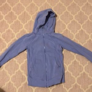 lulu lemon zip up with a hoodie